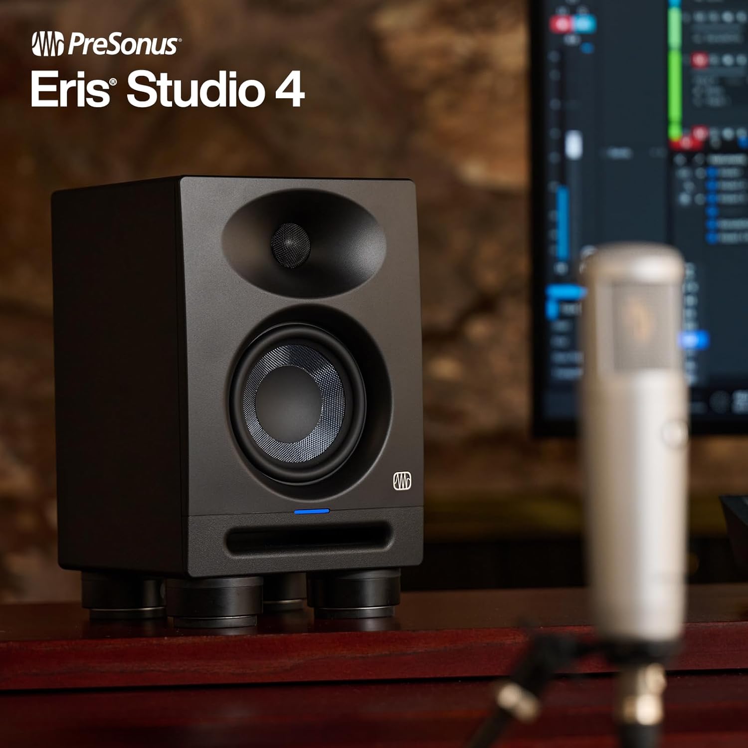 PreSonus Eris Studio 4 4.5-inch 2-Way Active Studio Monitors with EBM Waveguide