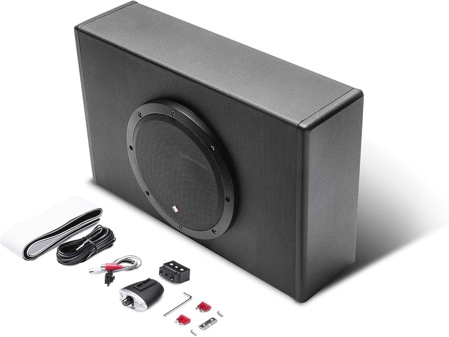 Rockford Fosgate P300-8P 300W Loaded 8" Powered Subwoofer Enclosure + 8G Amp Kit