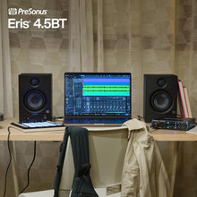 Load image into Gallery viewer, PreSonus Eris 4.5BT Bluetooth Studio Monitors, Pair — 4.5" Powered, Active Monitor Speakers for Near Field Music Production, Audio Mixing &amp; Recording