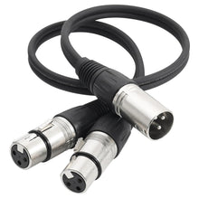 Load image into Gallery viewer, MR DJ CXMDXF6 6FT Single XLR Male to Dual XLR Female Microphone Cable