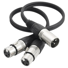 Load image into Gallery viewer, MR DJ CXMDXF6 6FT Single XLR Male to Dual XLR Female Microphone Splitter Cable