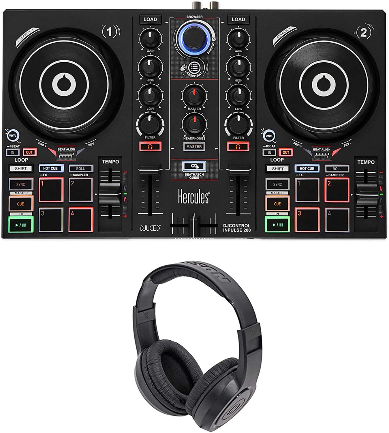 Hercules DJControl Inpulse 200 Controller + Headphone