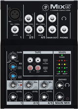 Load image into Gallery viewer, Mackie Mix5 Mix Series, 5-Channel Compact Mixer with Studio-Level Audio Quality