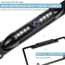 Load image into Gallery viewer, Backup Camera Front or Rearview Reverse License Plate Black Frame for Pioneer MVH-300EX MVH300EX