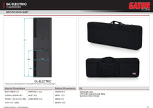 Load image into Gallery viewer, Gator Cases GL-ELECTRIC Lightweight Polyfoam Guitar Case fits Stratocaster and Telecaster Style Electric Guitars