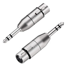 Load image into Gallery viewer, MR DJ XFTRS-2 1/4" TRS to Balanced XLR Female Adapter 2-Pack