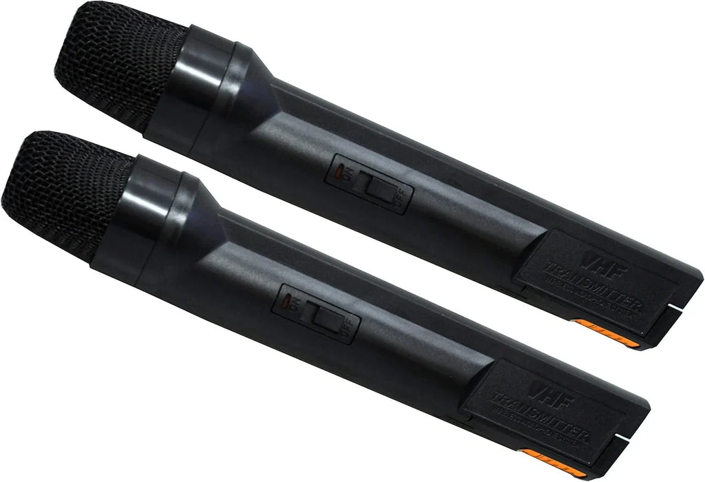 MR DJ MIC6000 Wireless Dual Handheld design Microphone System + Carrying Case