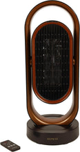 Load image into Gallery viewer, 2-in-1 PTC Ceramic Heater &amp; Fan with Remote Timer 3 Modes Safety Grid Black