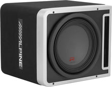 Load image into Gallery viewer, Alpine Pair of R-SB12V Pre-Loaded 12" Subwoofer Enclosures KTX-H12 Linking kit