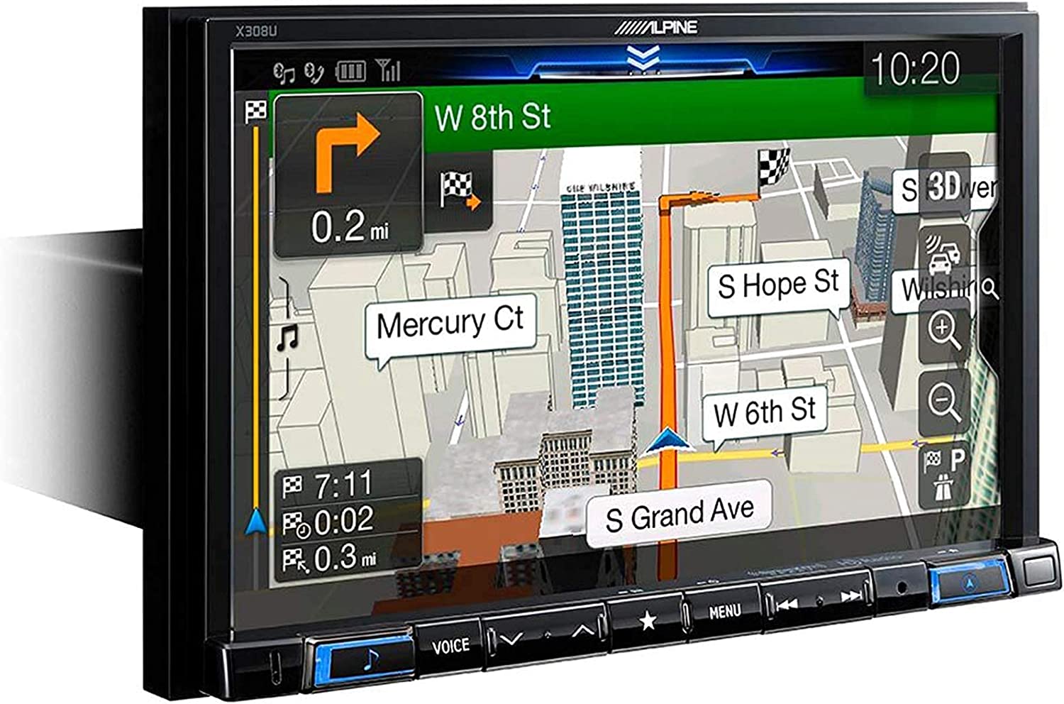 Alpine X308U Digital Navigation Receiver + 99-5821S Dash Kit Ford Fusion 10-12