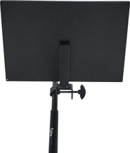 Load image into Gallery viewer, Gator Frameworks  GFW-SHELF1115 Microphone Stand Clamp-On Utility Shelf 15" x 11" Surface Area with 10 Pound Weight Capacity, Black, 11" x 15"