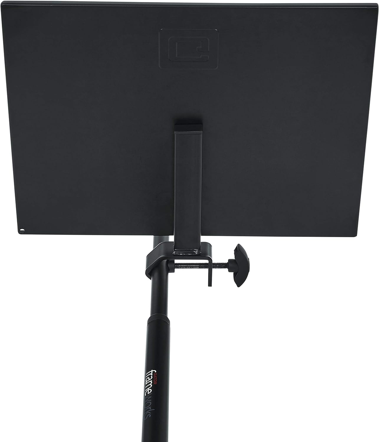 Gator Frameworks  GFW-SHELF1115 Microphone Stand Clamp-On Utility Shelf 15" x 11" Surface Area with 10 Pound Weight Capacity, Black, 11" x 15"