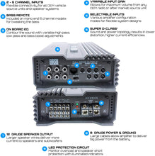 Load image into Gallery viewer, Hifonics A2500.5D 2500W Class-D 5 Channel Car Amplifier&amp; 4 Gauge AMP Kit