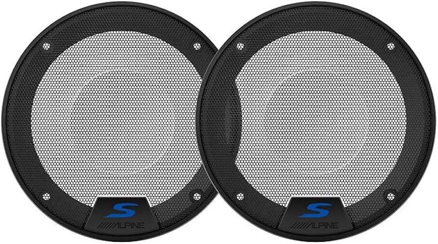 Alpine KTE-S50G 5.25" S-Series Speaker Grill Bundle