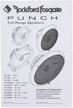 Load image into Gallery viewer, 4 Rockford Fosgate P1692 6x9" Punch Series 480 Watt 2-Way Car Audio Speakers