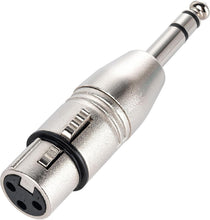 Load image into Gallery viewer, MR DJ XFTRS-2 1/4" TRS to Balanced XLR Female Adapter 2-Pack