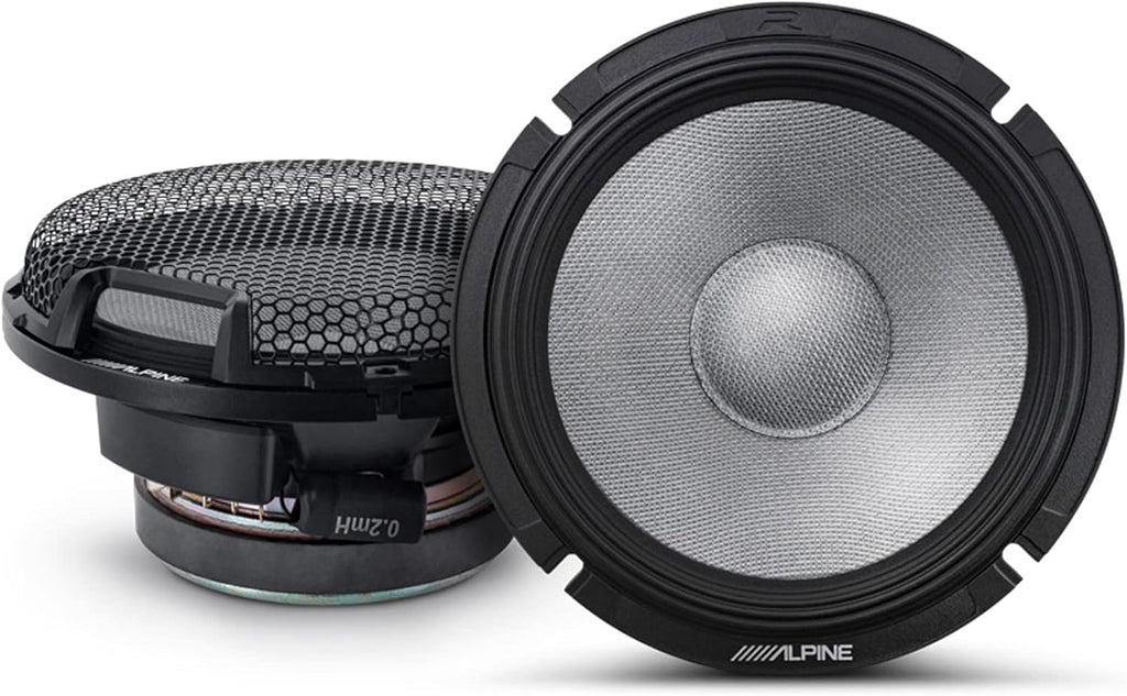 Alpine R2-S65C Component Speaker + Adapters + Harness Fit Honda Acura Vehicles