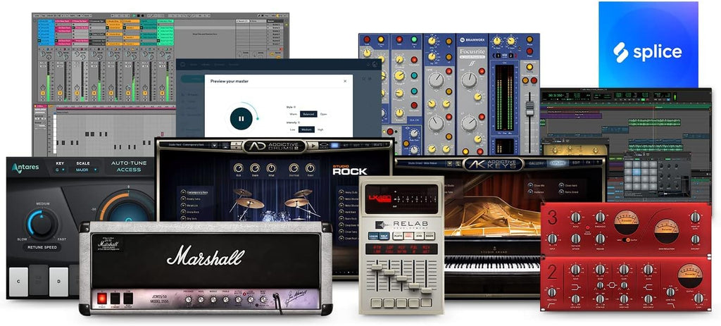 Focusrite Scarlett 2i2 Studio 4th Gen USB Audio Interface Bundle for the Songwriter with Condenser Microphone and Headphones for Recording, Streaming, and Podcasting
