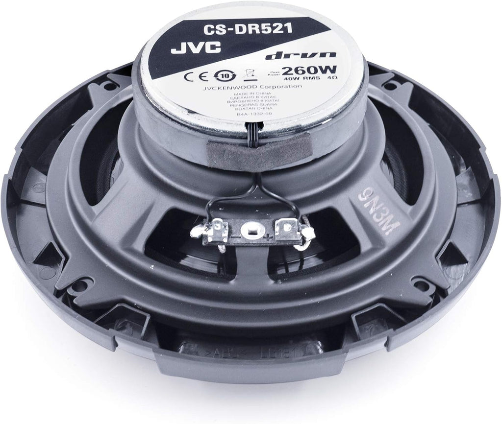 JVC CS-DR521 520W Peak (80W RMS) 5.25'' DRVN Series 2-Way Coaxial Car Speakers