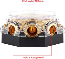 Load image into Gallery viewer, 2 Absolute PD-150G 0-2-4 Gauge 1 in 5 Ways Out Power Splitter Distribution Block
