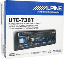 Load image into Gallery viewer, ALPINE UTE-73BT Digital Media Advanced Bluetooth Car Receiver w/AUX/USB+Remote