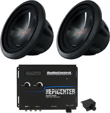 Load image into Gallery viewer, 2 Alpine R2-W12D4 12" 750w RMS Car Subwoofers + AudioControl THE EPICENTER