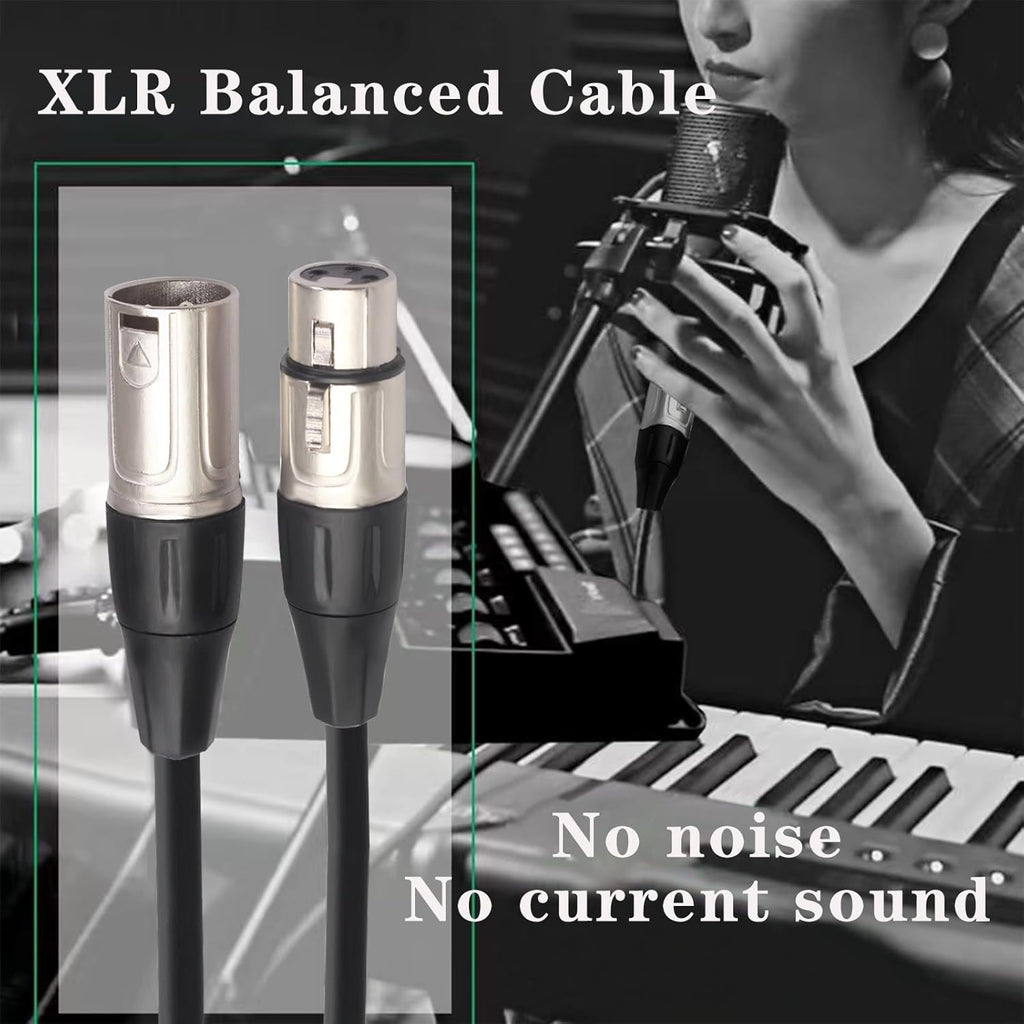 2 MR DJ CXMXF100 100' XLR Male to XLR Female Microphone Balanced Instrumental Dj XLR Interconnect Cable