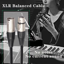 Load image into Gallery viewer, 2 MR DJ CXMXF12 12' XLR Male to XLR Female Microphone Balanced Instrumental Dj XLR Interconnect Cable