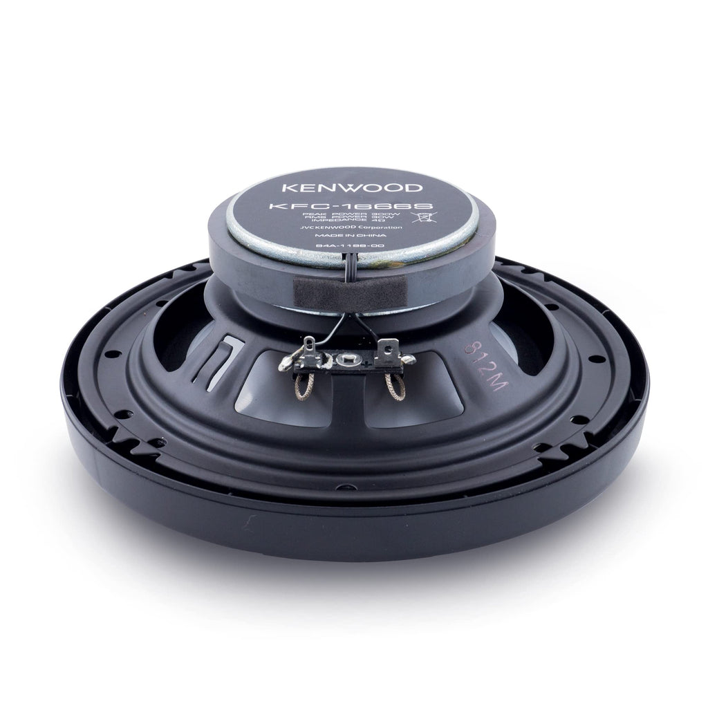 2 Pairs Kenwood KFC-1666S 600W 6.5" KFC 2-Way Coaxial Speakers Magnet Phone Holder Bundle