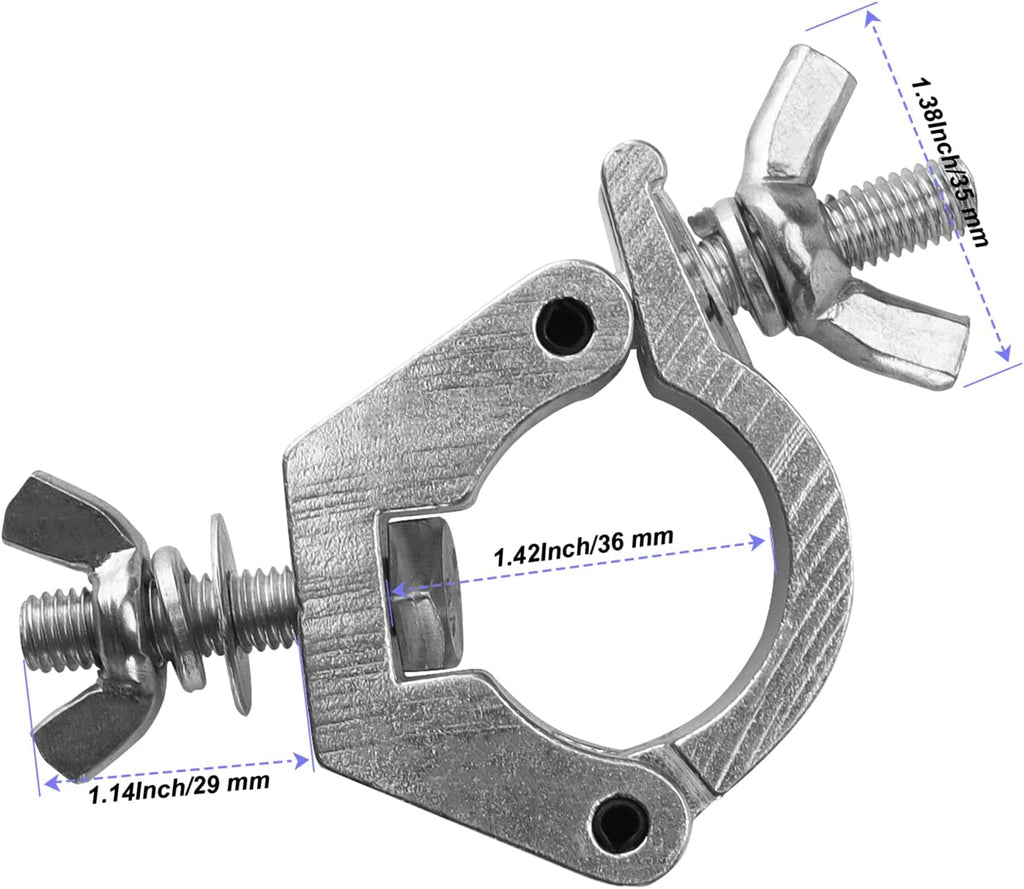 2 MR TRUSS TC9 Universal 2" Heavy Duty Pro Aluminum Stage Lighting Clamp Mounting