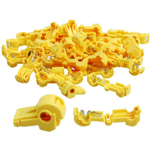 Load image into Gallery viewer, American terminal ATT1210Y 12/10 Gauge T-TAP Insulated Nylon Wire Connectors