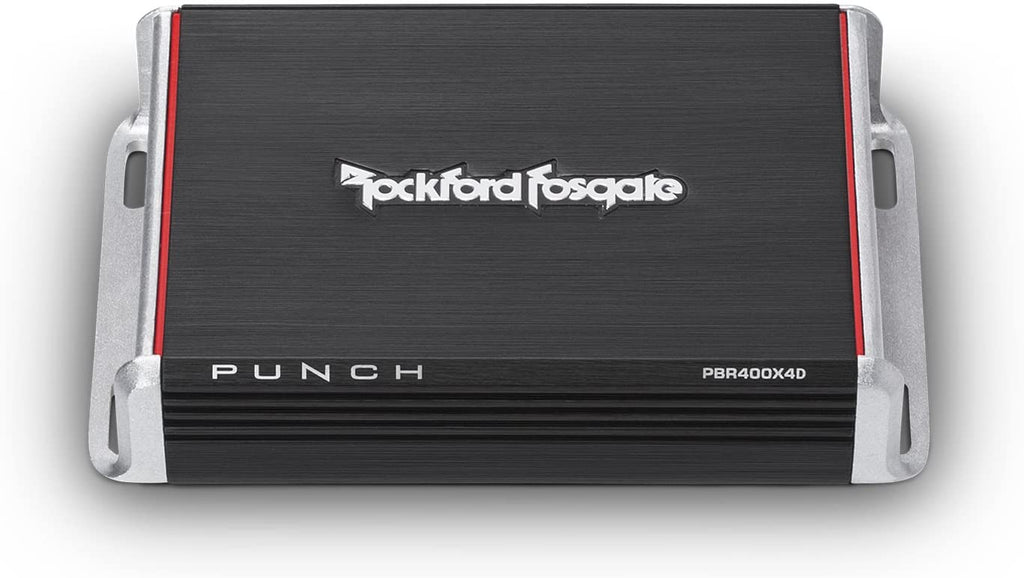Rockford Fosgate PBR400X4D Compact 400W 4 Channel Punch Series Class D Amplifier