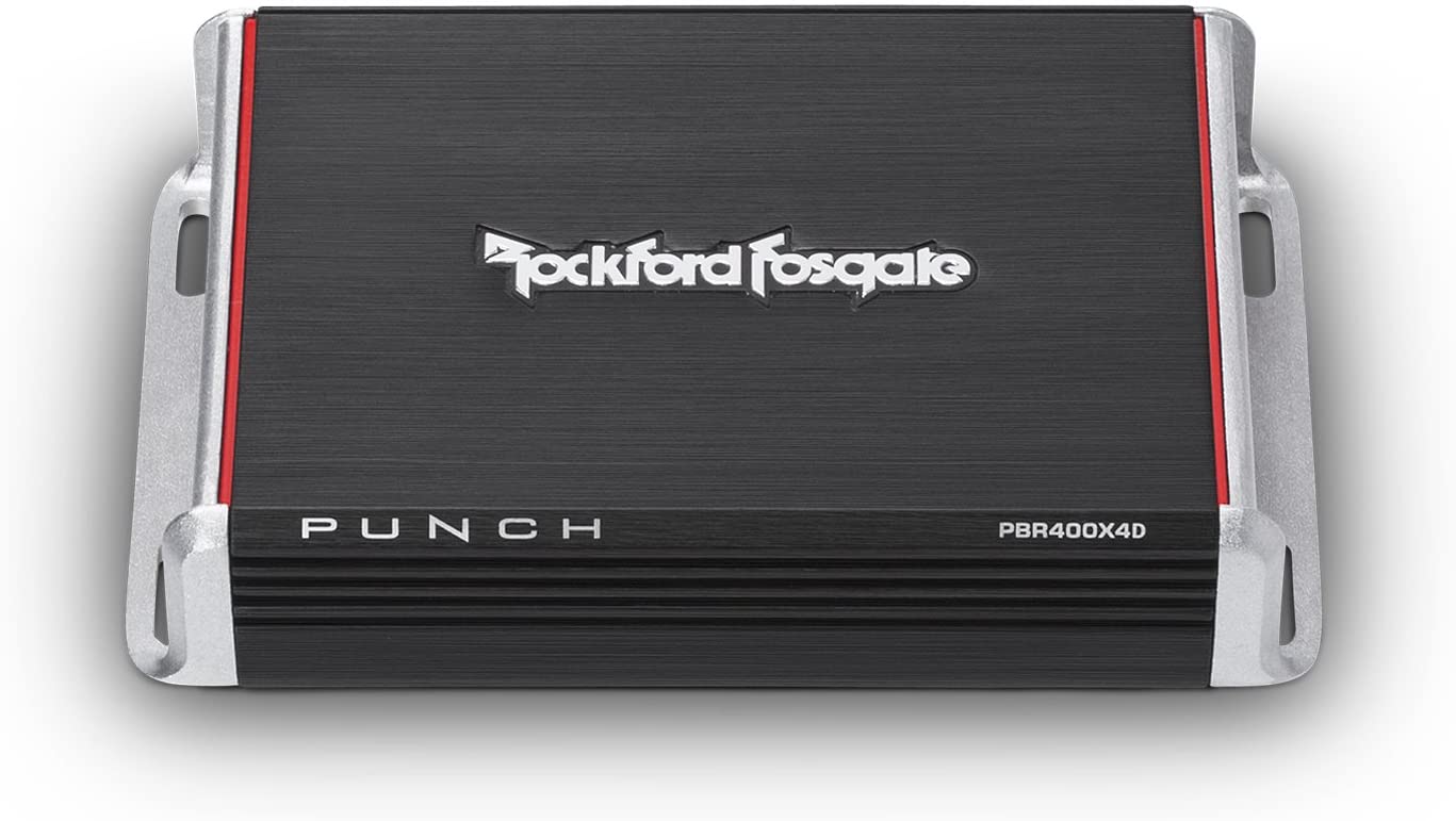 Rockford Fosgate PBR400X4D 400W Compact 4 Channel Punch Class D Amplifier 50 watts RMS x 4