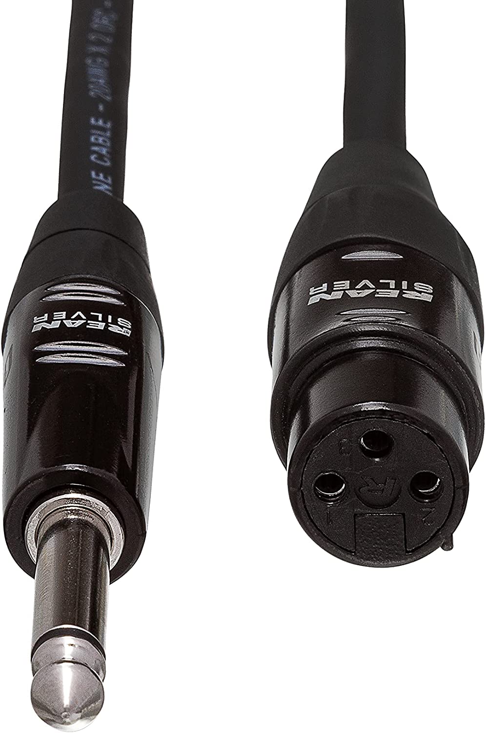 Hosa HMIC-005HZ Pro Microphone Cable - REAN XLR Female to 1/4-inch TS Male - 5 foot