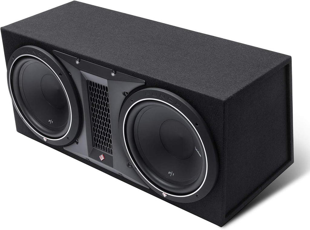 Rockford Fosgate P300X1 Amplifier & P1 2X12" Ported Loaded Enclosure Subwoofer