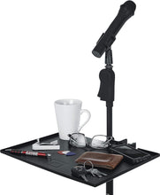 Load image into Gallery viewer, Gator Frameworks  GFW-SHELF1115 Microphone Stand Clamp-On Utility Shelf 15" x 11" Surface Area with 10 Pound Weight Capacity, Black, 11" x 15"