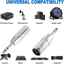 Load image into Gallery viewer, MR DJ XMTRS 1/4" TRS to Balanced XLR Male Adapter