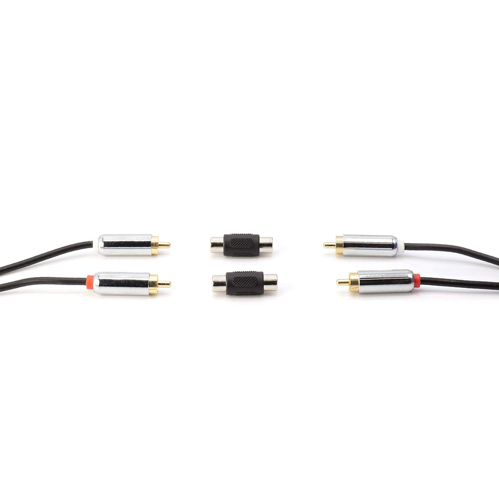 Absolute FF-100B-20 Gold RCA Female-to-Female Coupler Adapter 20 Pack