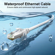 Load image into Gallery viewer, 20 A-T 3' Cat6a Ethernet network patch cable RJ45 23AWG 600M solid copper wire White