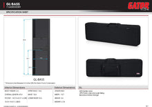 Load image into Gallery viewer, Gator Cases GL-BASS Lightweight Polyfoam Guitar Case for Electric Bass Guitars