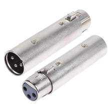 Load image into Gallery viewer, MR DJ AXLRMF-2 2 3-Pin XLR Male to 3-Pin XLR Female Audio Microphone Cable Extension Adapter Connector 2 Pack