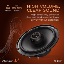 Load image into Gallery viewer, Pioneer TS-D65F 540W 6.5" D Series 2-Way Coaxial 4-ohm Speakers