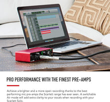 Load image into Gallery viewer, Focusrite Scarlett 2i2 Studio 4th Gen USB Audio Interface Bundle for the Songwriter with Condenser Microphone and Headphones for Recording, Streaming, and Podcasting