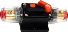 Load image into Gallery viewer, Absolute ICB40 4/8 AWG 40 Amp In-line Circuit Breaker with Manual Reset