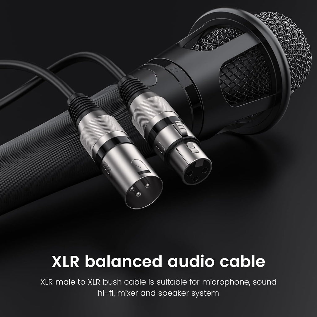 2 MR DJ CXMXF50 50' XLR Male to XLR Female Microphone Balanced Instrumental Dj XLR Interconnect Cable
