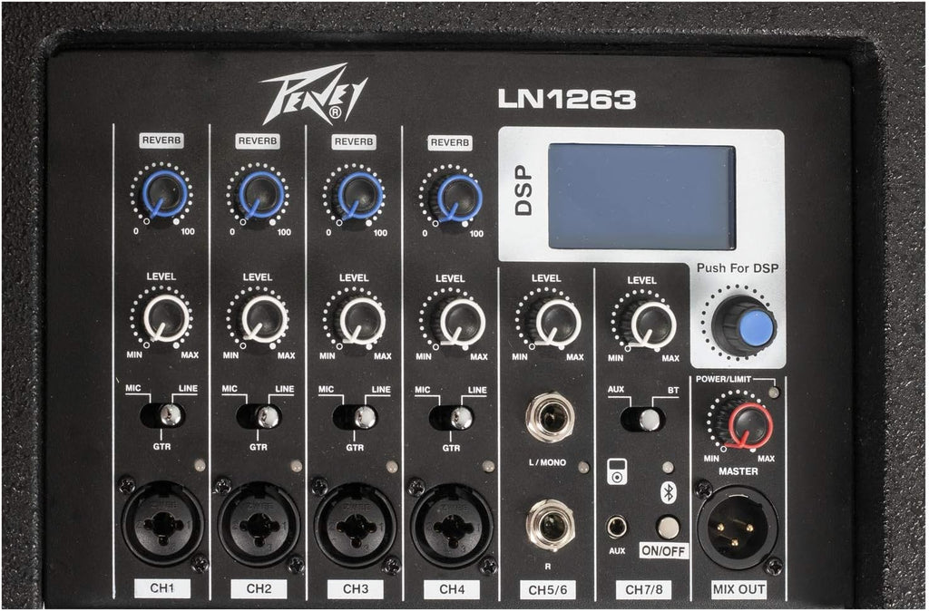 Peavey LN1263 12 Inch Portable 1200W Column Array Loudspeaker with 12 Inch Subwoofer 03618750