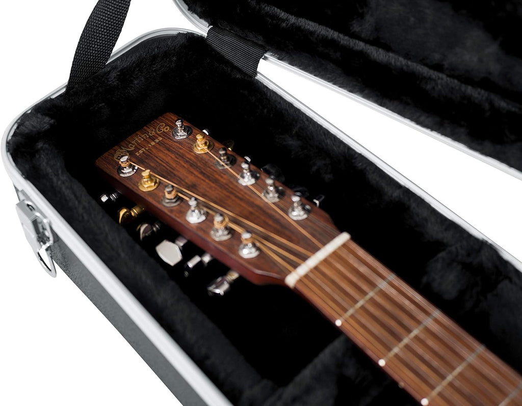 Gator Cases GC-DEEP BOWL ABS Molded Case for Acoustic Guitars Fits Ovation Style Deep Contour Acoustic Guitars