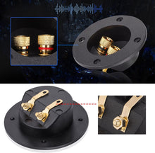 Load image into Gallery viewer, American Terminal 5PCS 3 Inch Round 2-Way Speaker Box Terminal Cup Binding Post Subwoofer Box Speaker Terminal for DIY Home Car Stereo Speaker Subwoofer