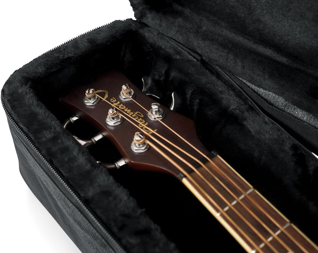 Gator Cases GL-DREAD-12 Lightweight Polyfoam Guitar Case For Dreadnaught Style Acoustic Guitars