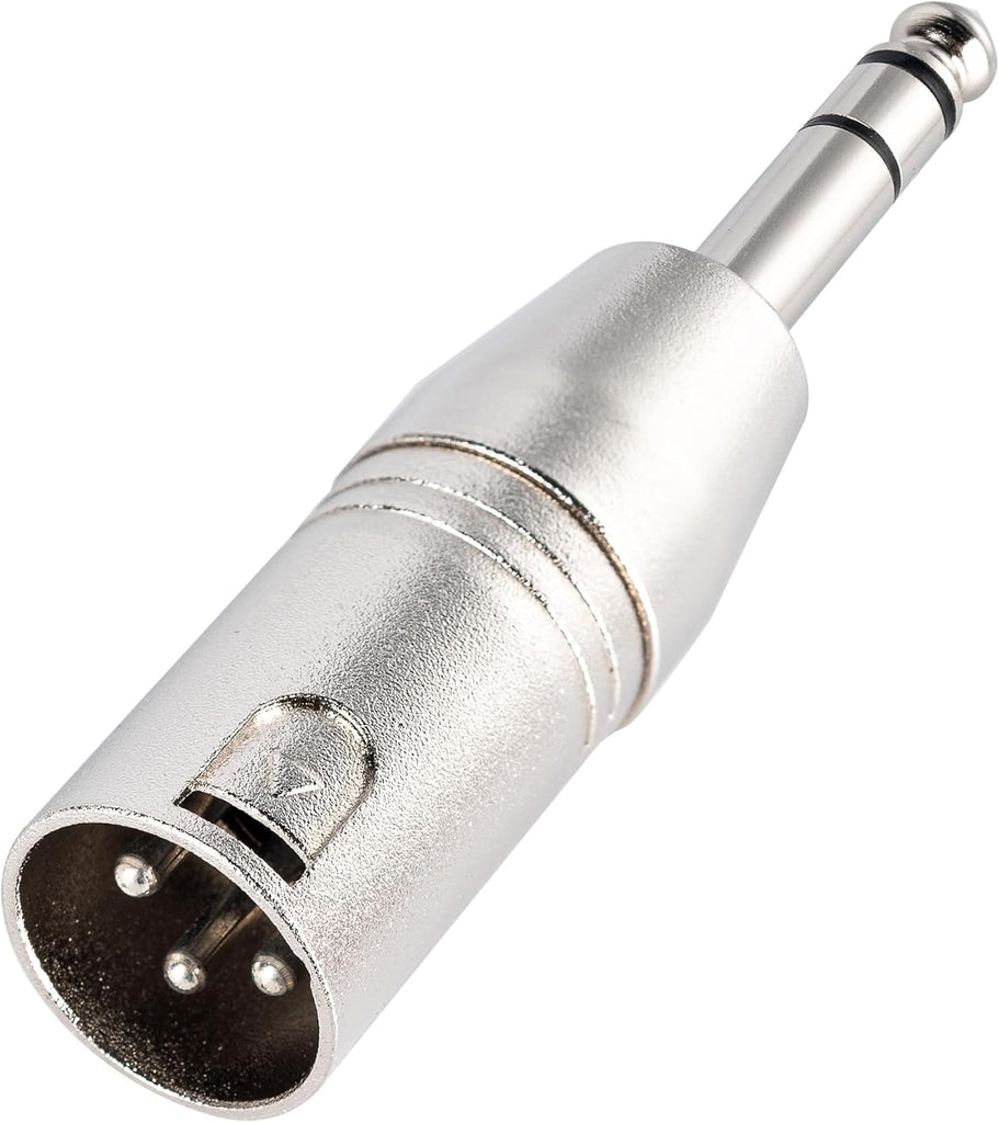 MR DJ XMTRS-2 1/4" TRS to Balanced XLR Male Adapter 2-Pack